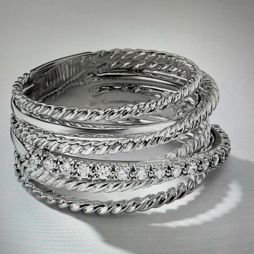 David Yurman size 5.5 wide crossover ring
